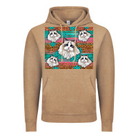 Vintage Coffee Western Ragdoll Cat Vintage Hoodie - LillyAllenDesigns