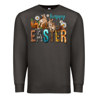 Smoke Happy Easter with Cowboy Easter Day Premium Sweatshirt - HowdyJamesFarm