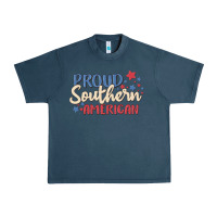 Midnight Navy proud southern american Urban Heavy Tee - MaliasSmallBusiness