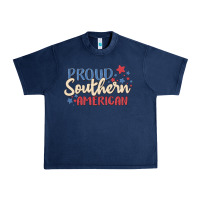 Navy proud southern american Urban Heavy Tee - MaliasSmallBusiness