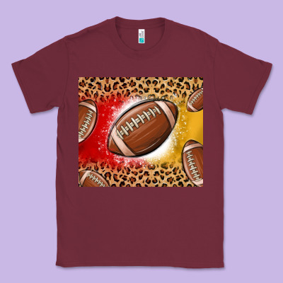 Team Color Red And Gold Football Classic Tee Designed By Maliassmallbusiness