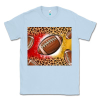 Dusty Blue team color red and gold football Classic Tee - MaliasSmallBusiness