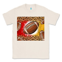 Natural team color red and gold football Classic Tee - MaliasSmallBusiness
