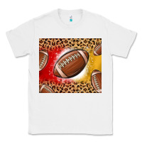 White team color red and gold football Classic Tee - MaliasSmallBusiness