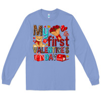 Colony Blue my first valentines day Long Sleeve Tee - NancyCooperArtShop
