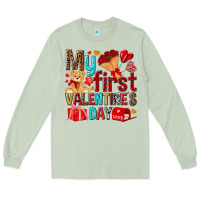 Matcha my first valentines day Long Sleeve Tee - NancyCooperArtShop