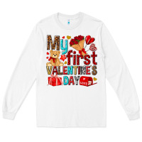 White my first valentines day Long Sleeve Tee - NancyCooperArtShop