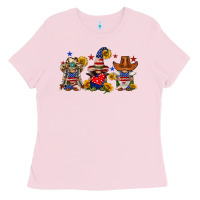 Bubblegum Pink american gnomes Ladies Tee - FaDigitalArtStudio