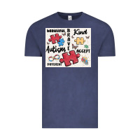 Vintage Denim autism Vintage Tee - MaliasSmallBusiness