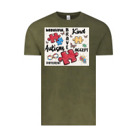 Vintage Olive autism Vintage Tee - MaliasSmallBusiness