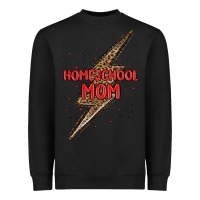 Black homeschool mom lightning bolt Heavyweight Sweatshirt - MaliasSmallBusiness