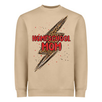 Mushroom homeschool mom lightning bolt Heavyweight Sweatshirt - MaliasSmallBusiness