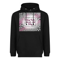 Black feeling kinda idgaf ish today with leopard Heavyweight Hoodie - TumblerDesignByShophia
