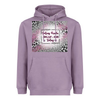 Lavender feeling kinda idgaf ish today with leopard Heavyweight Hoodie - TumblerDesignByShophia