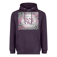 Plum feeling kinda idgaf ish today with leopard Heavyweight Hoodie - TumblerDesignByShophia