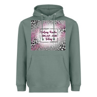 Sage feeling kinda idgaf ish today with leopard Heavyweight Hoodie - TumblerDesignByShophia