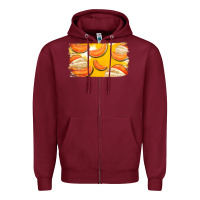 Burgundy Colorado Cantaloupe Background Zipper Hoodie - Bettercallsaul