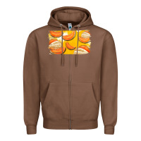 Chestnut Colorado Cantaloupe Background Zipper Hoodie - Bettercallsaul