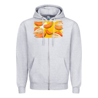 Heather Grey Colorado Cantaloupe Background Zipper Hoodie - Bettercallsaul