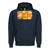 Navy Colorado Cantaloupe Background Zipper Hoodie - Bettercallsaul