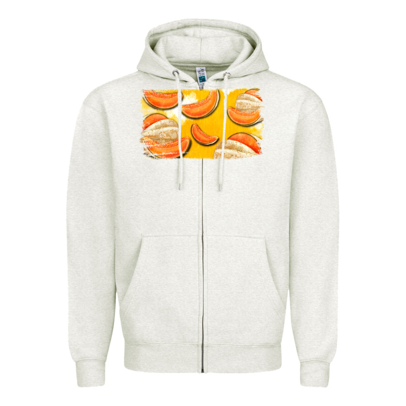 Colorado Cantaloupe Background Zipper Hoodie by Bettercallsaul | Teevron