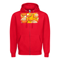 Red Colorado Cantaloupe Background Zipper Hoodie - Bettercallsaul