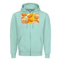 Seafoam Colorado Cantaloupe Background Zipper Hoodie - Bettercallsaul