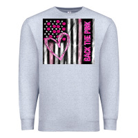 Heather Grey back the pink Premium Sweatshirt - TumblerDesignByShophia