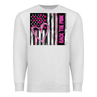 Oatmeal Heather back the pink Premium Sweatshirt - TumblerDesignByShophia