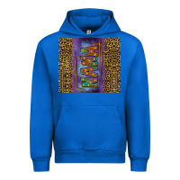 Cobalt Leopard nana Urban Hoodie - FaDigitalArtStudio