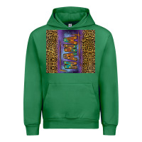 Emerald Leopard nana Urban Hoodie - FaDigitalArtStudio