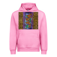 Fuchsia Pink Leopard nana Urban Hoodie - FaDigitalArtStudio