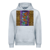 Heather Grey Leopard nana Urban Hoodie - FaDigitalArtStudio
