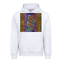 White Leopard nana Urban Hoodie - FaDigitalArtStudio