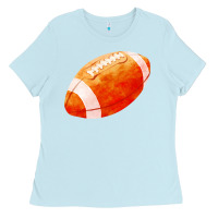 Baby Blue american football  pigskin  gridiron football Ladies Tee - FaDigitalArtStudio