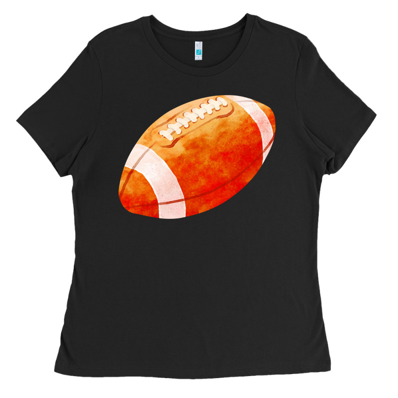 American Football  Pigskin  Gridiron Football Ladies Tee by FaDigitalArtStudio | Teevron