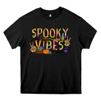 Black spooky vibes Heavy Core Tee - RacoonDesign