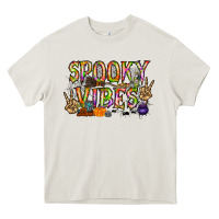 Cream spooky vibes Heavy Core Tee - RacoonDesign