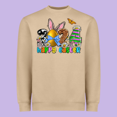 2024 Happy Easter Heavyweight Sweatshirt Designed By Nancycooperartshop