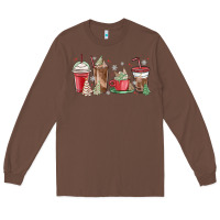 Chestnut christmas tree cake and coffee cups Long Sleeve Tee - MaliasSmallBusiness
