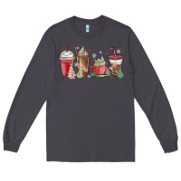 Smoke christmas tree cake and coffee cups Long Sleeve Tee - MaliasSmallBusiness