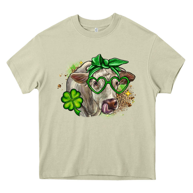 Charolais St. Patrick's Day Heavy Core Tee by OliviaCreatesArt | Teevron