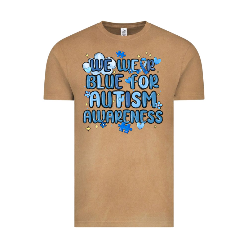 We Wear Blue For Autism Awareness Vintage Tee by MaliasSmallBusiness | Teevron