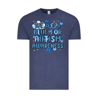 Vintage Denim we wear blue for autism awareness Vintage Tee - MaliasSmallBusiness