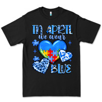 Black in april we wear blue Premium Tee - JahusDesignShop