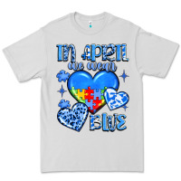 Dove Grey in april we wear blue Premium Tee - JahusDesignShop
