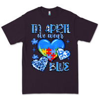 Plum in april we wear blue Premium Tee - JahusDesignShop