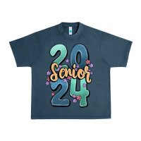 Midnight Navy senior 2024 Urban Heavy Tee - MaliasSmallBusiness