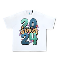 White senior 2024 Urban Heavy Tee - MaliasSmallBusiness