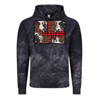 Cloud Black Christmas red plaid background Vintage Hoodie - BarkalooDesign